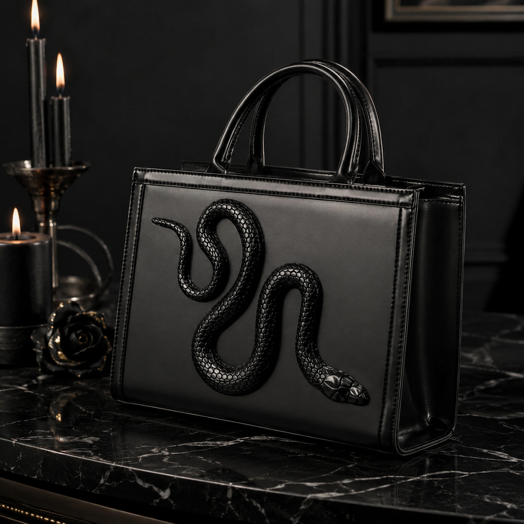 Serpent Leather Tote