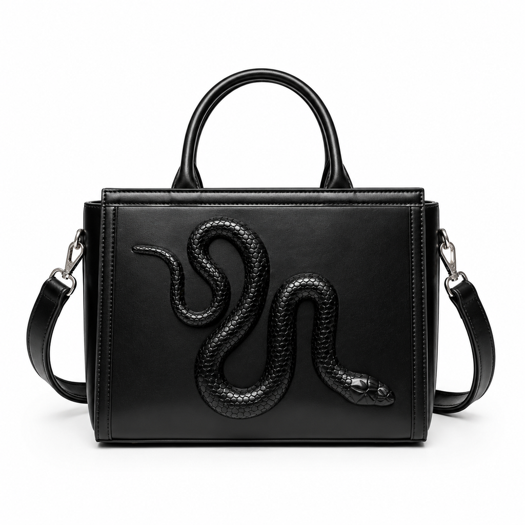 Serpent Leather Tote