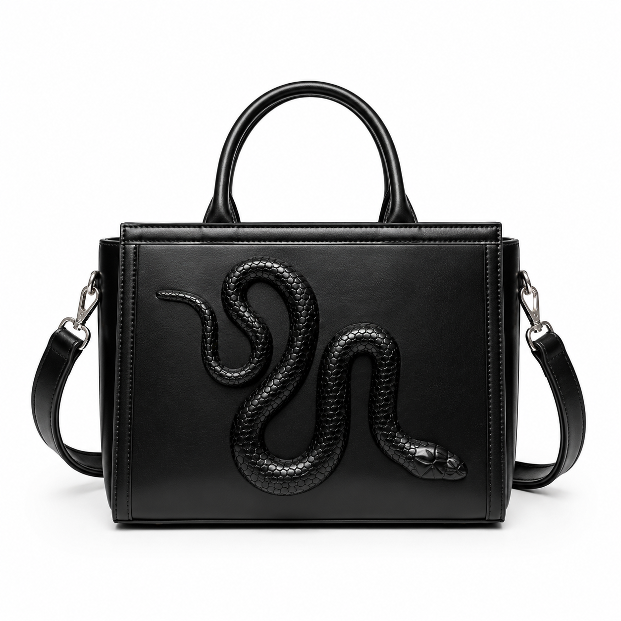 Serpent Leather Tote