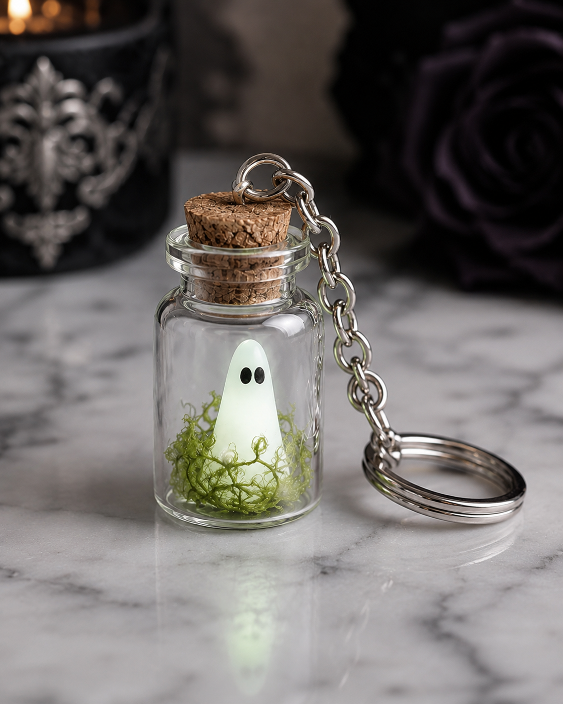 Ghost in a Bottle Charm