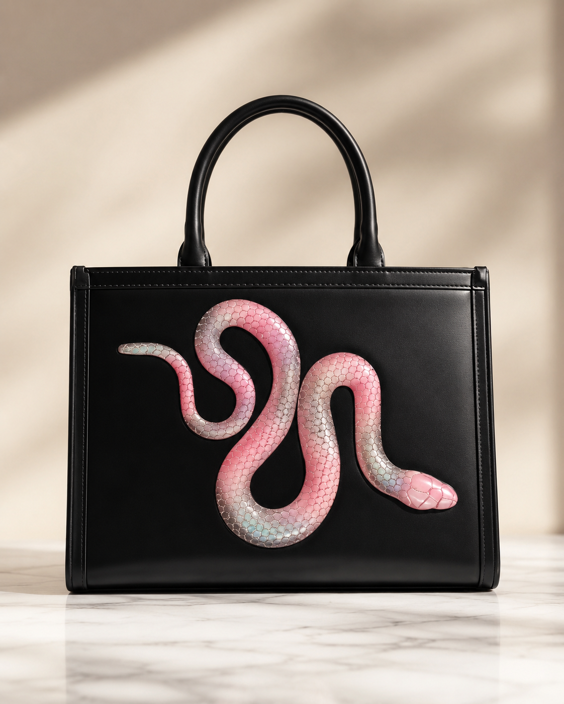 Serpent Leather Tote